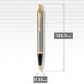 Набір ручок Parker IM Brushed Metal GT RB+BP (ролер + кулькова) 2093217 8 – techzone.com.ua