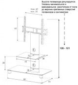 Стійка для ТВ Sonorous PL 2380 B-SLV 2 – techzone.com.ua Стійка для ТВ Sonorous PL 2380 B-SLV 2 – techzone.com.ua