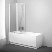 Шторка для ванны Ravak CVS2-100 L Белый Transparent 7QLA0100Z1