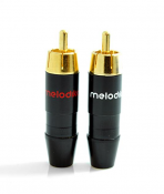 Набір роз’ємів Melodika RCA plugs for 8mm cable 2 шт 1 – techzone.com.ua