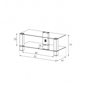 Тумба під телевізор Sonorous PL 3415-B-INX 2 – techzone.com.ua Тумба під телевізор Sonorous PL 3415-B-INX 2 – techzone.com.ua