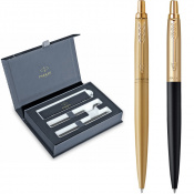 Набір Parker JOTTER XL Monochrome Gold GT BP Matt Black & Gold GT BP (2 кулькові ручки) 1 – techzone.com.ua