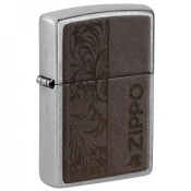 Запальничка Zippo 46782 Brown Leather Emblem Zippo Design 46920 1 – techzone.com.ua