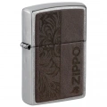 Запальничка Zippo 46782 Brown Leather Emblem Zippo Design 46920 1 – techzone.com.ua