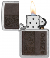 Запальничка Zippo 46782 Brown Leather Emblem Zippo Design 46920 3 – techzone.com.ua