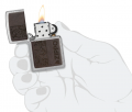 Запальничка Zippo 46782 Brown Leather Emblem Zippo Design 46920 4 – techzone.com.ua