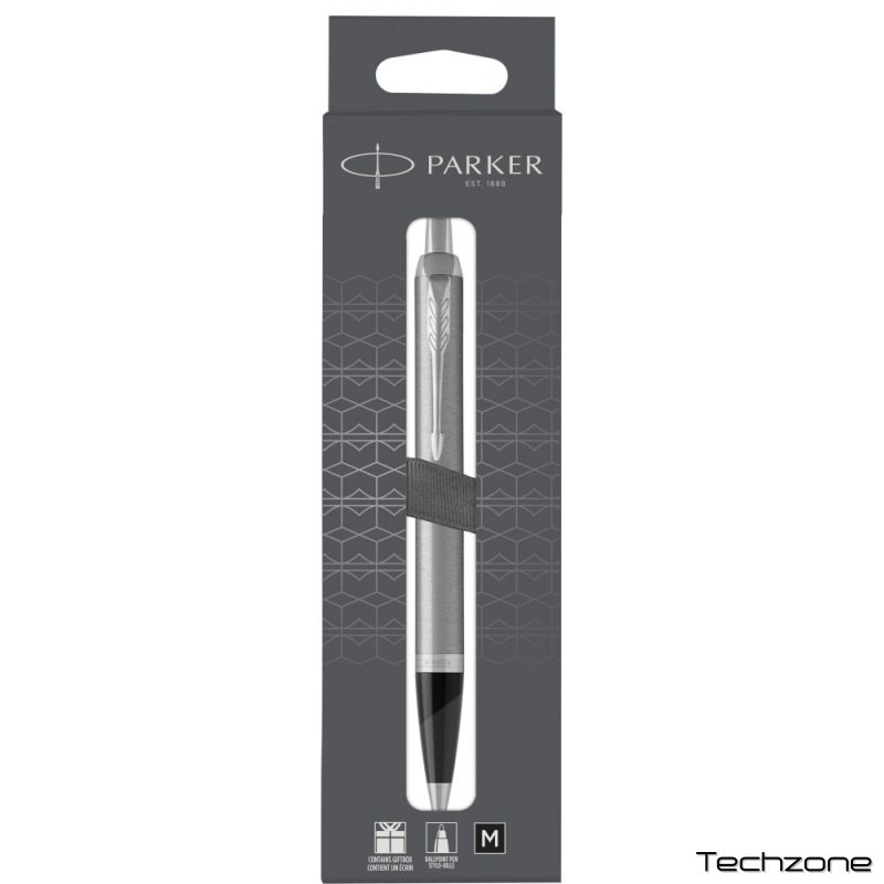 Ручка шариковая Parker IM Stainless Steel CT BP блистер 26 236 1 – techzone.com.ua