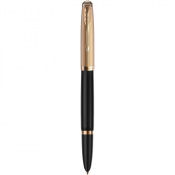 Ручка перова Parker PARKER 51 Deluxe Black GT FP18 F 57 011