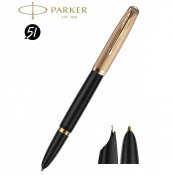 Ручка перова Parker PARKER 51 Deluxe Black GT FP18 F 57 011 6 – techzone.com.ua Ручка перова Parker PARKER 51 Deluxe Black GT FP18 F 57 011 6 – techzone.com.ua
