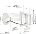 Кронштейн Vogels TVM 7675 Motorized TV Wall Mount white (8376751) 3 – techzone.com.ua
