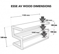 Підставка для AV апаратури Norstone Esse AV Black-Walnut (NORESSABKWN) 4 – techzone.com.ua Підставка для AV апаратури Norstone Esse AV Black-Walnut (NORESSABKWN) 4 – techzone.com.ua