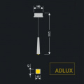 Стельовий світильник ADLUX Candle CP-1-W Горіх 5 – techzone.com.ua