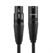 Кабель UGREEN AV130 XLR Male to Female Microphone Cable, 3 m Black 20711 3 – techzone.com.ua Кабель UGREEN AV130 XLR Male to Female Microphone Cable, 3 m Black 20711 3 – techzone.com.ua