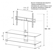 Стійка для ТВ Sonorous NEO 130-C-SLV 2 – techzone.com.ua Стійка для ТВ Sonorous NEO 130-C-SLV 2 – techzone.com.ua