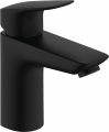 HANSGROHE LOGIS Смеситель для умывальника 100, однорычажный, с клапаном push-open, цвет черный матовый 71107670 1 – techzone.com.ua
