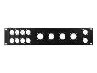 Панель для рекових ящиків з підсилювачами OMNITRONIC Front Panel Z-19 8x D-Type/4xNL8/T 2U 1 – techzone.com.ua
