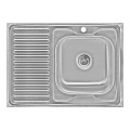 Кухонна мийка Lidz 6080-R 0,6 мм Decor (LIDZ6080RDEC06) 1 – techzone.com.ua