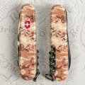 Складаний ніж Victorinox HUNTSMAN ARMY Піксель пісочний з черв. Лого 1.3713.7.W3945p 6 – techzone.com.ua