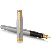 Ручка перьевая Parker SONNET Stainless Steel GT FP F 84 111 3 – techzone.com.ua Ручка перьевая Parker SONNET Stainless Steel GT FP F 84 111 3 – techzone.com.ua