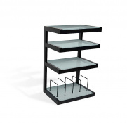 Стійка для HiFi Norstone Esse Hifi VInyl Black-Frosted 1 – techzone.com.ua