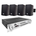 Комплект 4all Audio SET 4xWALL 420 IP55 Black 1xPAMP-120-5Zi – techzone.com.ua