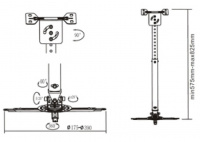 Крепление для проектора Sunne PRO11 Silver 2 – techzone.com.ua Крепление для проектора Sunne PRO11 Silver 2 – techzone.com.ua