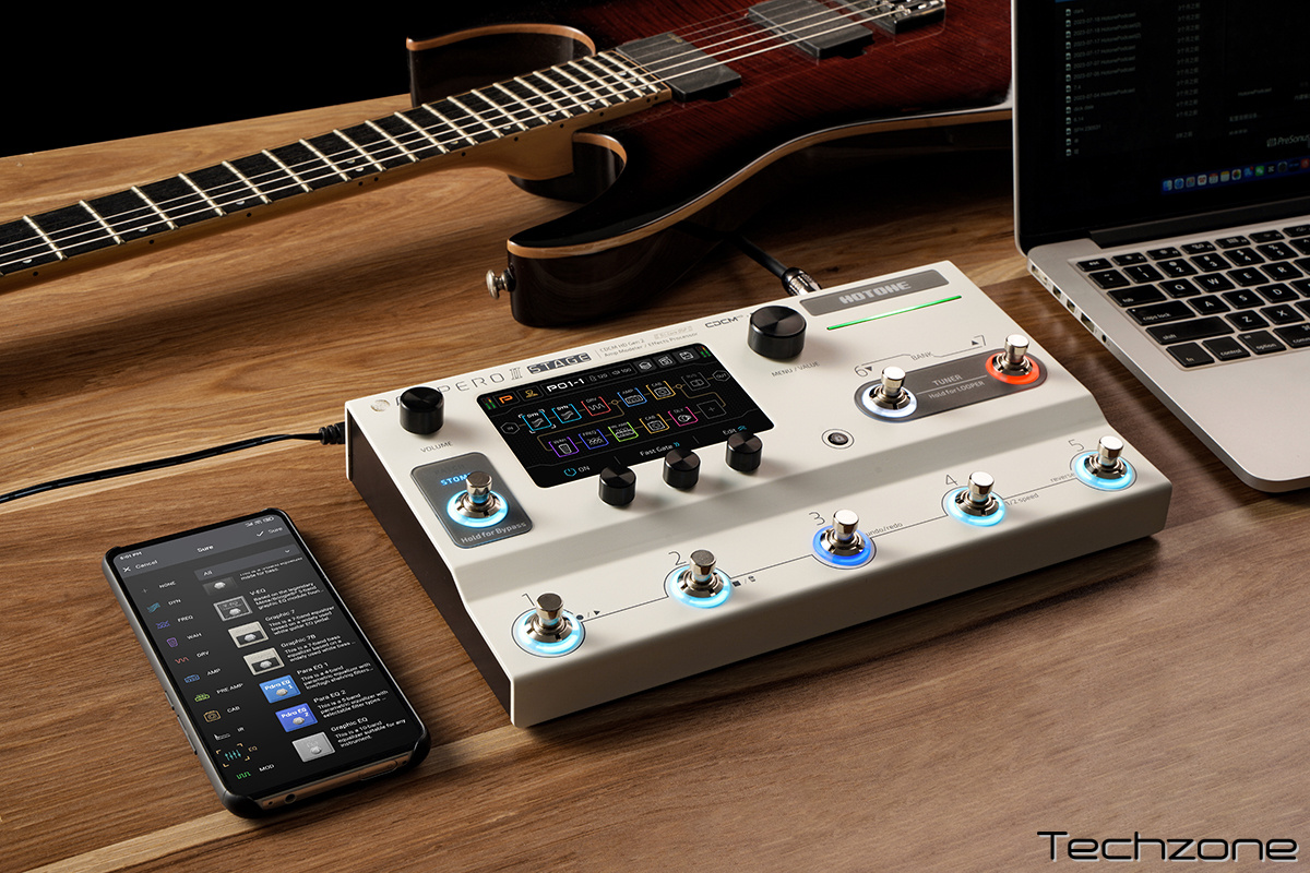 Гитарный процессор эффектов HOTONE AUDIO AMPERO II STAGE 10 – techzone.com.ua