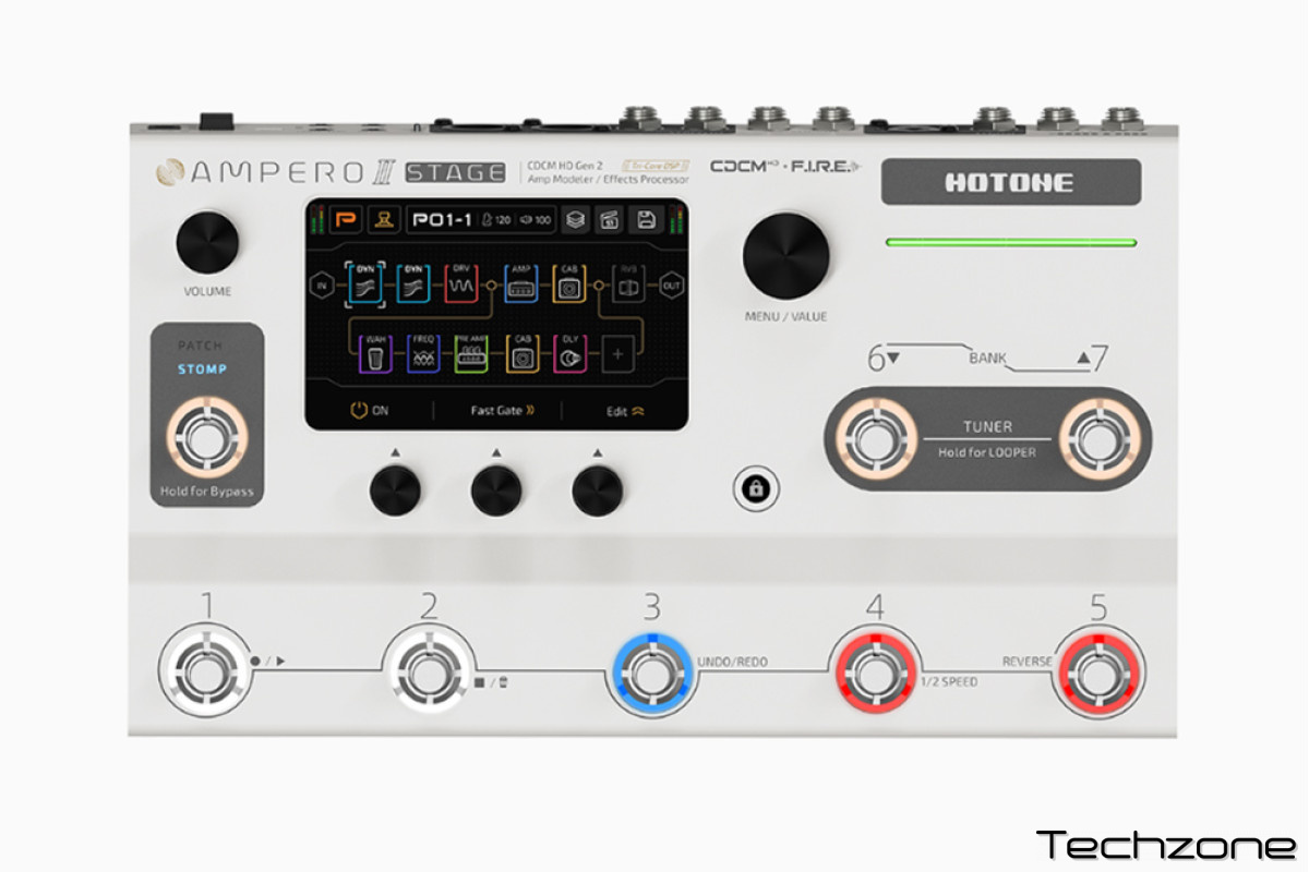 Гитарный процессор эффектов HOTONE AUDIO AMPERO II STAGE 7 – techzone.com.ua