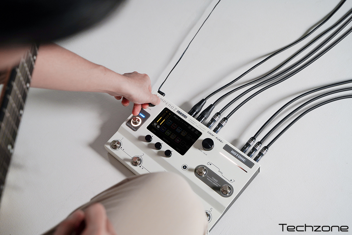 Гитарный процессор эффектов HOTONE AUDIO AMPERO II STAGE 9 – techzone.com.ua