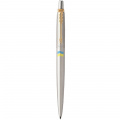 Ручка шариковая Parker JOTTER Stainless Steel GT BP Флаг сине-желтый 16032_T008c 1 – techzone.com.ua
