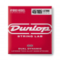 DUNLOP DBHYN45105 DUAL DYNAMIC LAYERED TWIN ALLOY HYBRID WOUND NICKEL BASS STRINGS 45-105 1 – techzone.com.ua