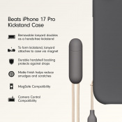 Чохол для смартфона Beats by Dr. Dre iPhone 17 Pro Kickstand Case з MagSafe та Camera Control – Granite Gray (MGY74) 2 – techzone.com.ua