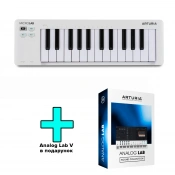 MIDI-клавіатура Arturia MicroLab mk3 White + Analog Lab V 1 – techzone.com.ua