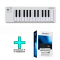 MIDI-клавіатура Arturia MicroLab mk3 White + Analog Lab V 1 – techzone.com.ua