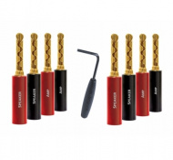 Набор коннекторов AudioQuest spc SureGrip100 Banana Gold set of 8 (SGBAN1008G) 1 – techzone.com.ua