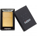 Запальничка Zippo 240 CLASSIC vintage brushed brass 5 – techzone.com.ua
