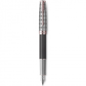 Ручка перова Parker SONNET Metal & Grey Lacquer PGT FP18 F 68 211