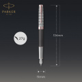 Ручка перова Parker SONNET Metal & Grey Lacquer PGT FP18 F 68 211 4 – techzone.com.ua