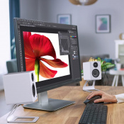 Kanto SE2 Medium Desktop Speaker Stands White 5 – techzone.com.ua Kanto SE2 Medium Desktop Speaker Stands White 5 – techzone.com.ua