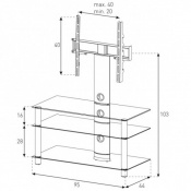 Стойка для ТВ Sonorous NEO 953-B-SLV 2 – techzone.com.ua Стойка для ТВ Sonorous NEO 953-B-SLV 2 – techzone.com.ua