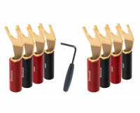 Конектори AudioQuest spc SureGrip100 Multi-Spade Gold set of 8 (SGSPADE1008G) 1 – techzone.com.ua
