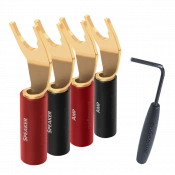 Конектори AudioQuest spc SureGrip100 Multi-Spade Gold set of 8 (SGSPADE1008G) 2 – techzone.com.ua
