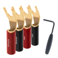 Конектори AudioQuest spc SureGrip100 Multi-Spade Gold set of 8 (SGSPADE1008G) 2 – techzone.com.ua