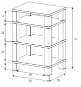 Стойка для Hi-Fi техники Sonorous RX 5040 TRP-INX 2 – techzone.com.ua Стойка для Hi-Fi техники Sonorous RX 5040 TRP-INX 2 – techzone.com.ua