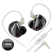 Навушники з мікрофоном Knowledge Zenith KZ Audio Duonic With Switches MIC Black 1 – techzone.com.ua