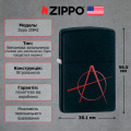 Запальничка Zippo 218 BLACK MATTE ANARCHY 20842 5 – techzone.com.ua
