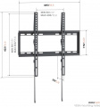 Фіксоване настінне кріплення для телевізора Vogels UP 4003 (8440030) M 3 – techzone.com.ua