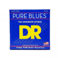 DR Strings PURE BLUES Electric Guitar Strings - Medium to Heavy (10-52) 1 – techzone.com.ua