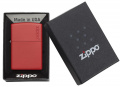 Запальничка Zippo 233ZL CLASSIC red matte with zippo 3 – techzone.com.ua