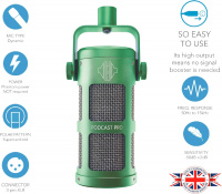 Микрофон Sontronics Podcast Pro Green 4 – techzone.com.ua Микрофон Sontronics Podcast Pro Green 4 – techzone.com.ua